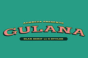 Gulana Slab Serif, a Slab Serif Font by Adhreza (Thumbnail 1 of 5)