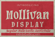 Mollivan – Serif Font, a Serif Font by NDNL Studio (Thumbnail 1 of 9)