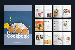 Cookbook Brochure Template, a Brochure Template by E-Type