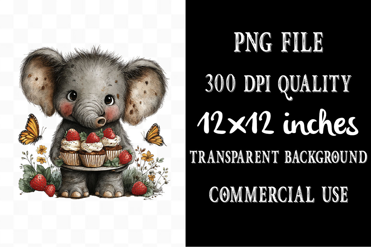 Cute Safari Animals Clipart, an Animal Illustration by Designking (Photo 4 of 5)