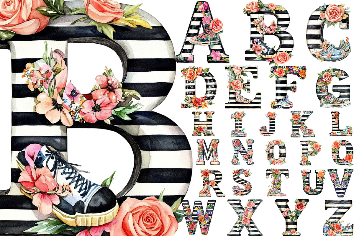 Cowboy Boot Alphabet Clipart, a Seasonal Illustration by Designking (Photo 1 of 4)