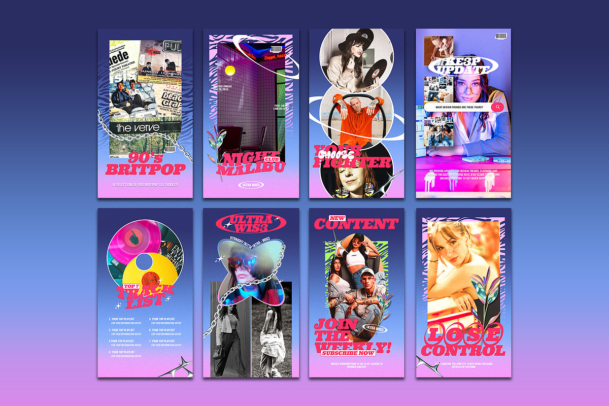 Instagram template Y2K Pop, a Social Media Template by Sixtysix Labs (Photo 4 of 5)