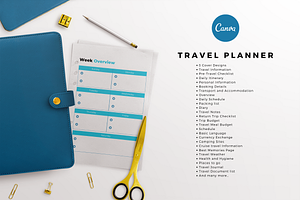 Editable Travel Planner For Canva