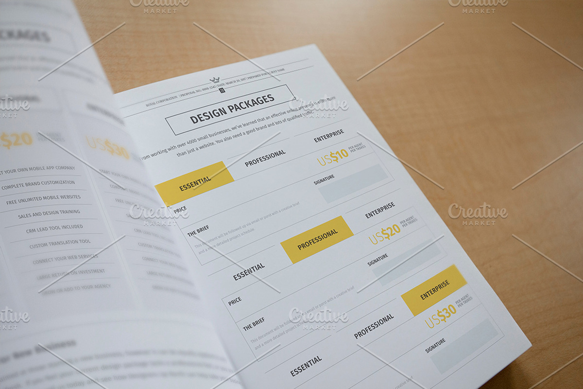 60+ Pages Bundle Proposal Pack -30%, a Stationery Template by Mastergfx (Photo 17 of 56)