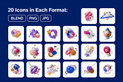 Abstract Shapes 3d Icons, an Object 3D Model by 35lab (Thumbnail 2 of 6)