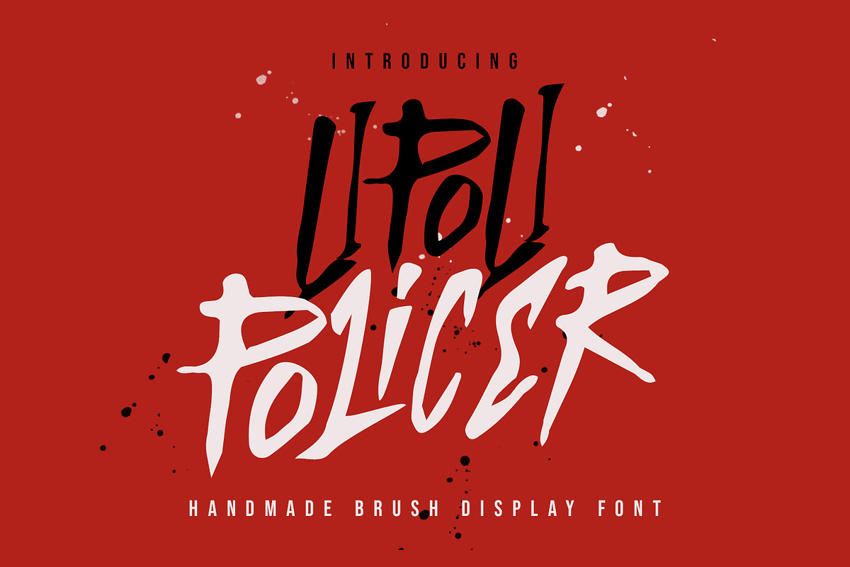 Lipoli Policer Handmade Brush Font, a Handwritten Font by Maulana Creative (Photo 1 of 7)