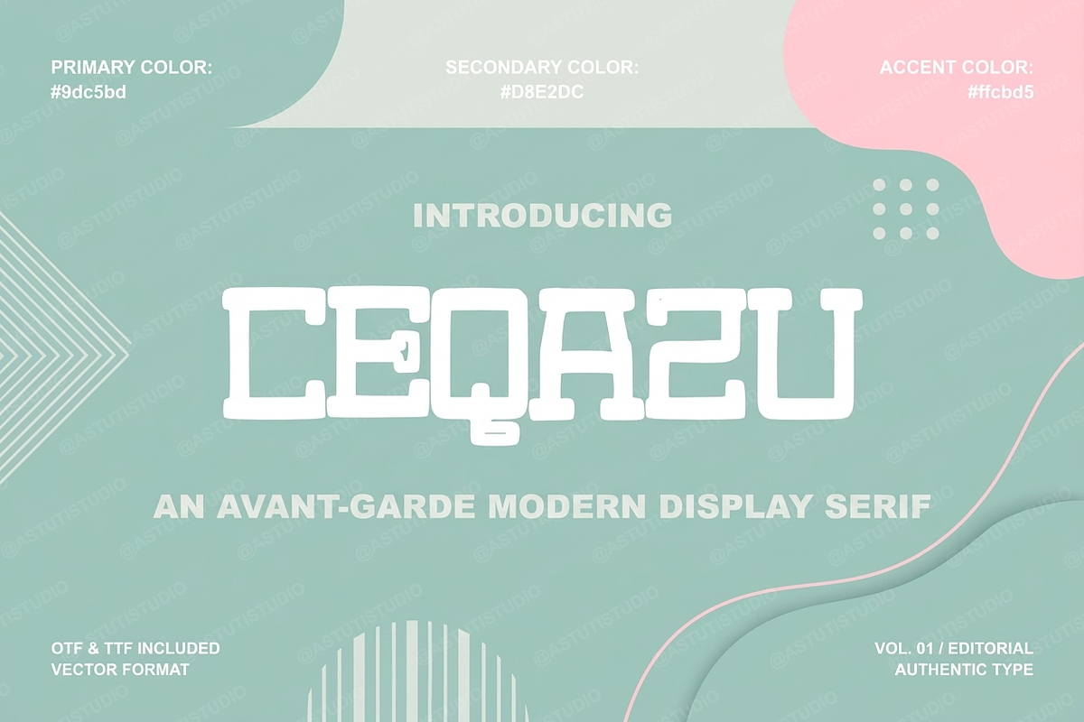 Ceqazu - Elegant Luxury Serif, a Serif Font by Astuti Studio (Photo 2 of 24)