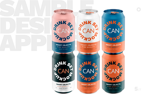 Drink Can Metallic Mockup 330ml