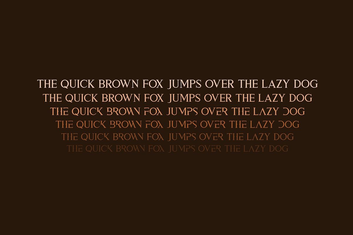 Aspal Typeface Font preview 5