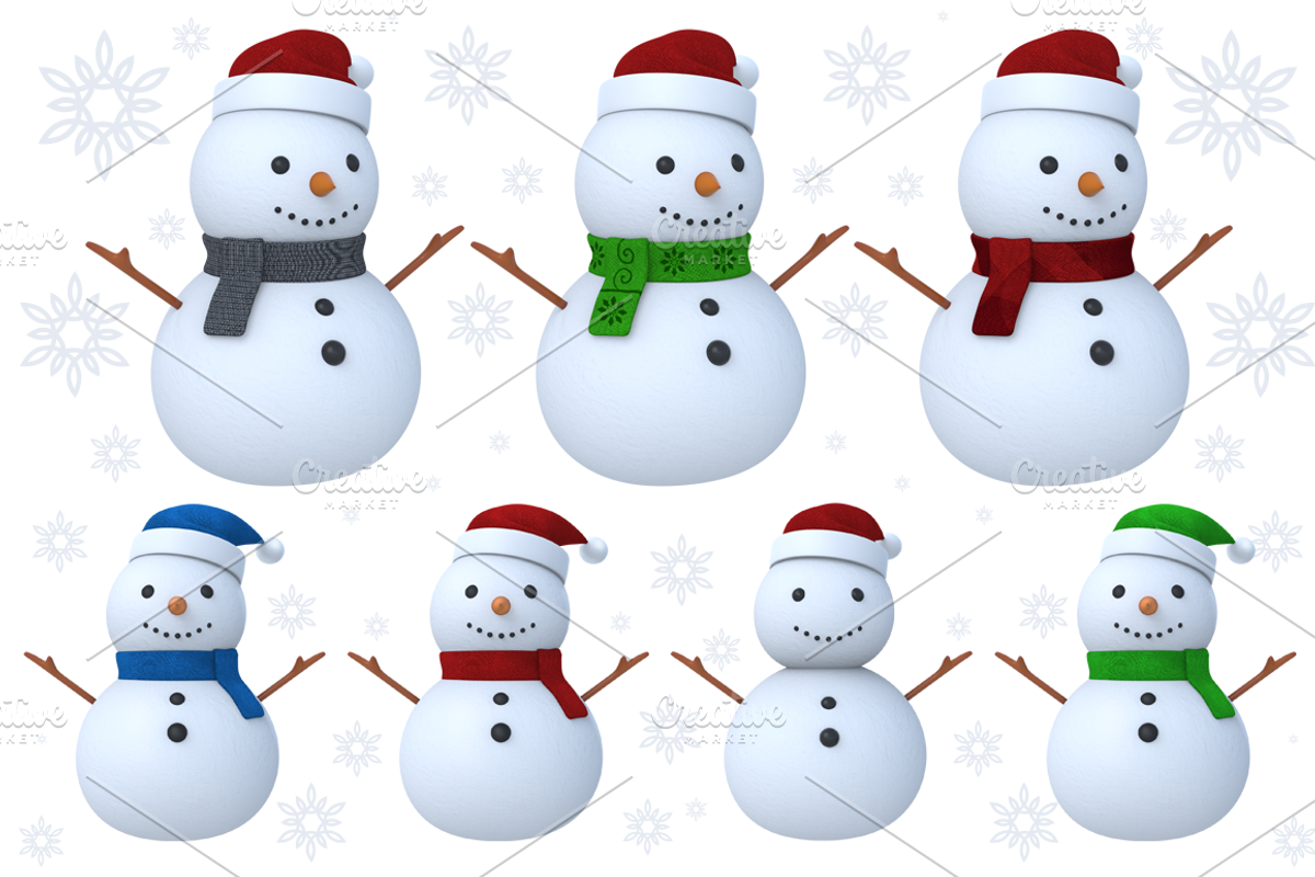 Snowman 3D preview 2
