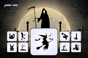 Halloween Glyph Vector Icons, a Solid Icon by Jumbo Icons