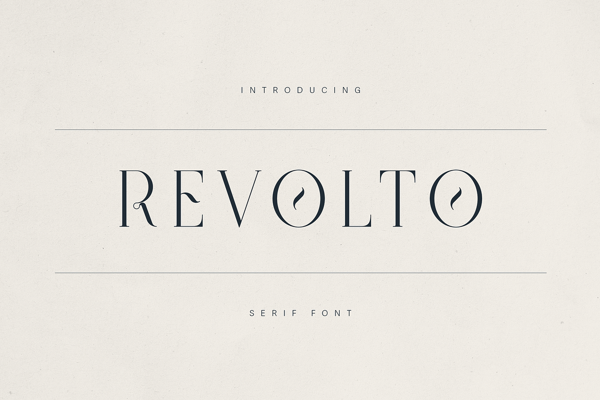 Revolto – Elegant Display Serif Font, a Serif Font by Only Fonts (Photo 1 of 11)