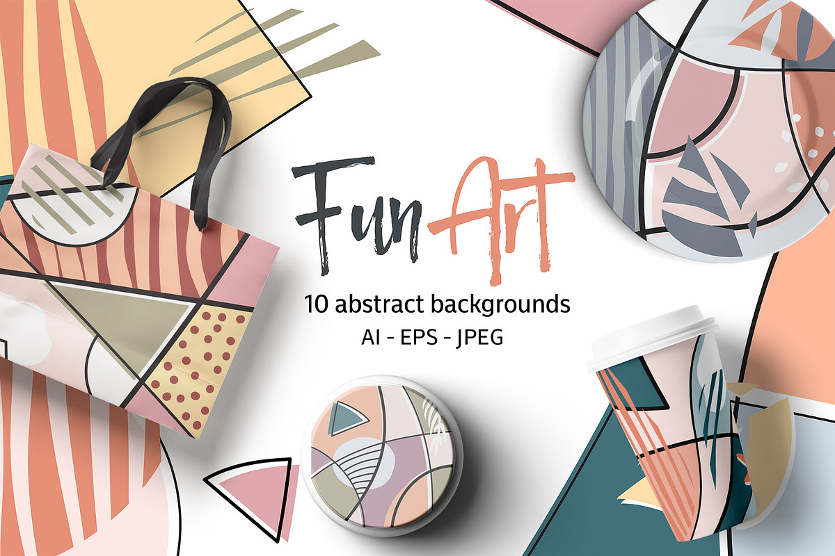 Fun Art Backgrounds, an Illustration by ItsDianaDesign (Photo 1 of 5)