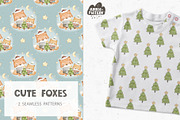 Cute Foxes, a Pattern Graphic by AnnieArt (Thumbnail 1 of 4)