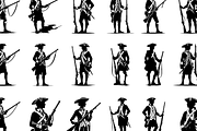 Revolutionary Soldier Silhouette Set, an Object Graphic by RT Studio (Thumbnail 2 of 3)