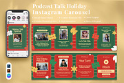 Podcast Holiday Instagram Carousel, a Social Media Template by Attype (Thumbnail 5 of 5)