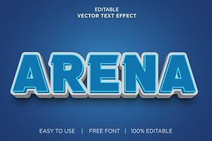 Arena 3d Editable Text Effect, a Layer Style Add-On by bdrobin