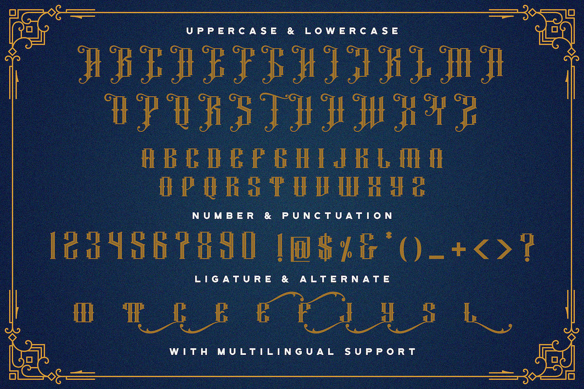Prastico - Blackletter Font, a Blackletter Font by StringLabs (Photo 13 of 14)