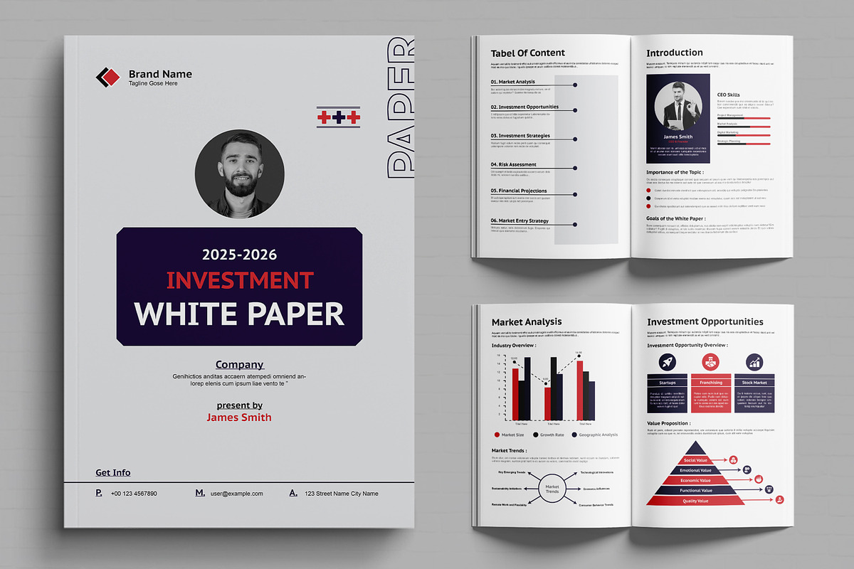 White Paper Template Layout, a Brochure Template by MightyDesign (Photo 1 of 6)
