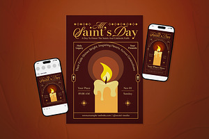 All Saint's Day Event Flyer Set, a Flyer Template by The Good Store
