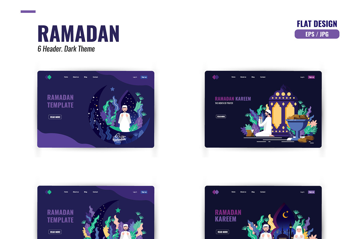 Ramadan Illustration and Web Header, a Templates & Theme by Foxyard studio (Photo 5 of 5)