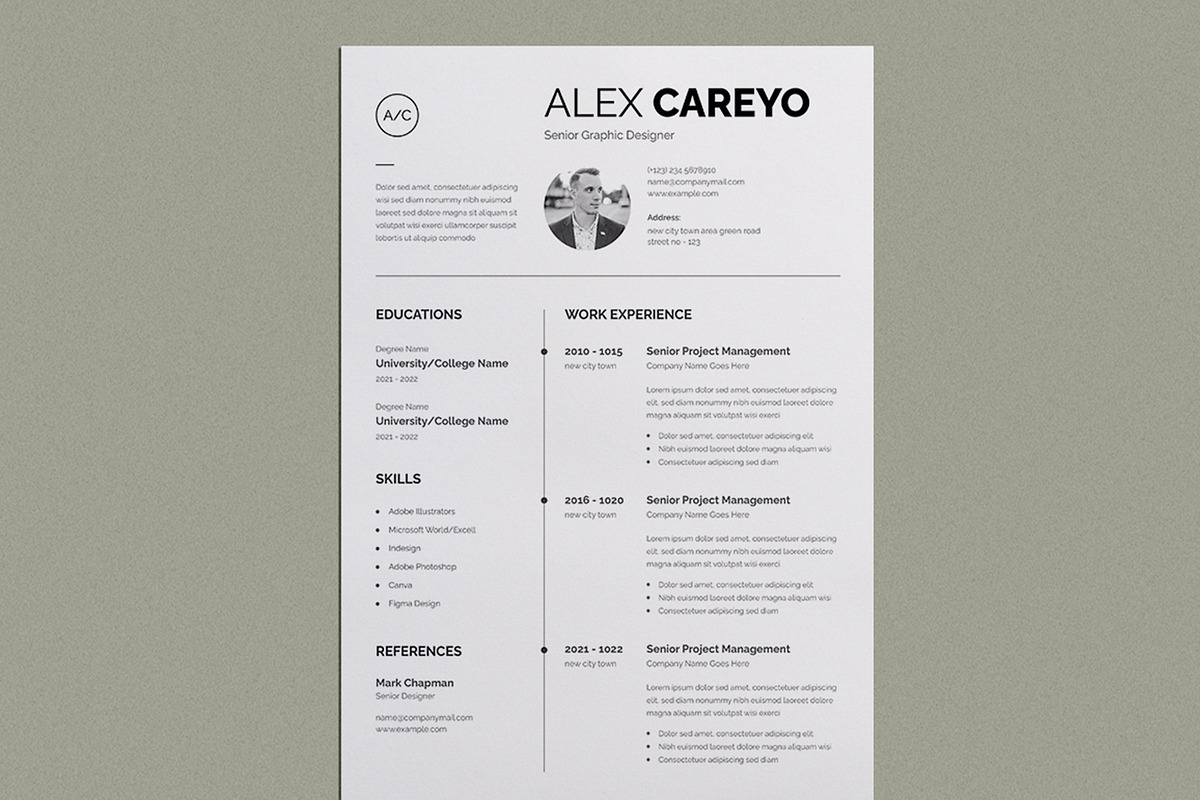 Resume/CV | Word, a Resume Template by Pixelpick (Photo 3 of 4)
