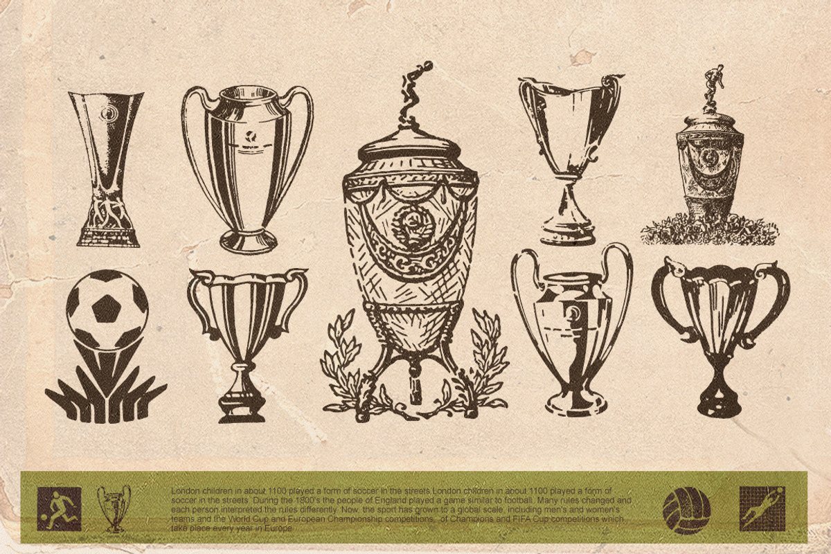 Retro football, an Illustration by Retro Machine (Photo 7 of 13)