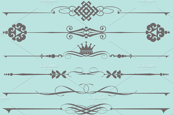 Set Vector Vintage Elements