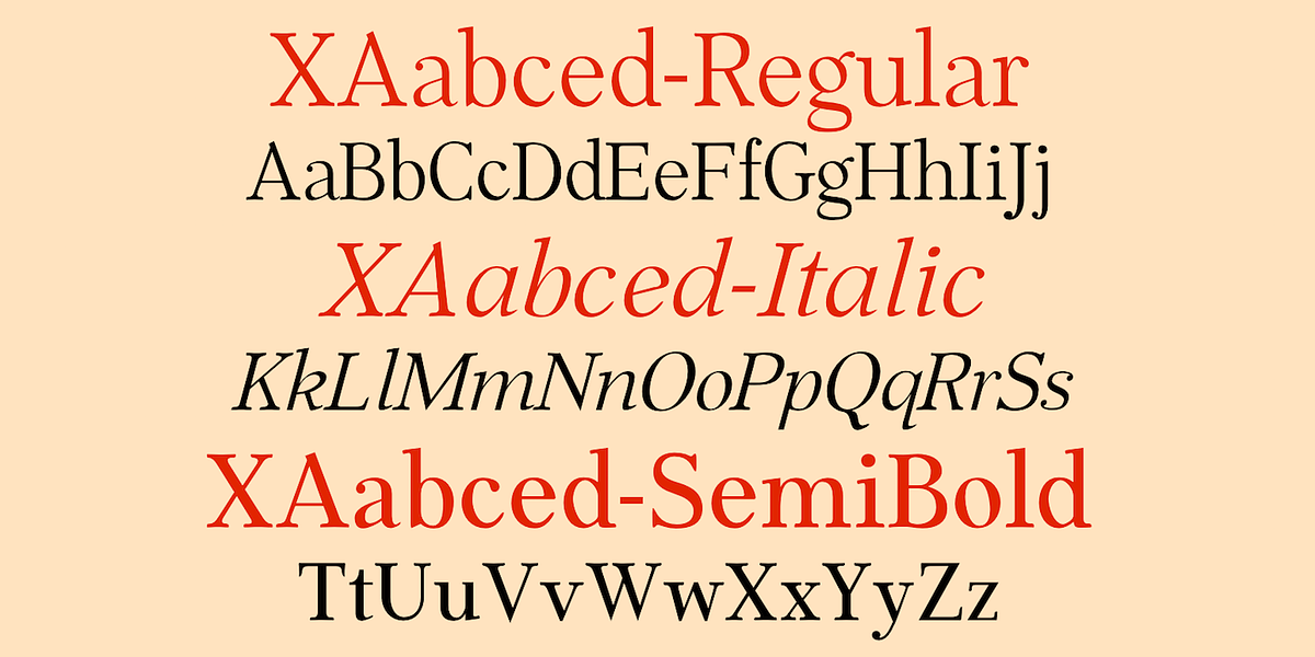 XAabced, a Serif Font by Ingrimayne Type (Photo 7 of 9)