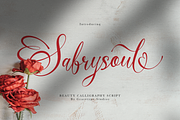 Sabrysoul Beauty Calligraphy Script, a Script Font by gracetype_studio (Thumbnail 1 of 12)