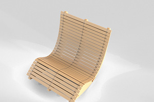 Wood Lounge Chair