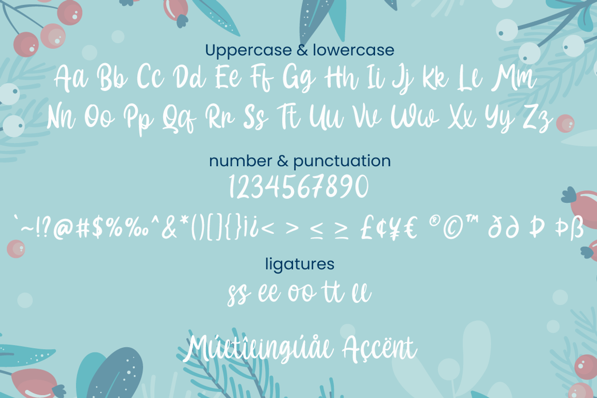 Hallo White - Christmas Font, a Script Font by Attype (Photo 7 of 7)