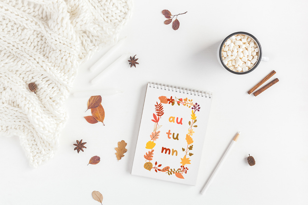 AUTUMN cozy fall season graphic set, a Seasonal Illustration by Madiwaso (Photo 11 of 12)