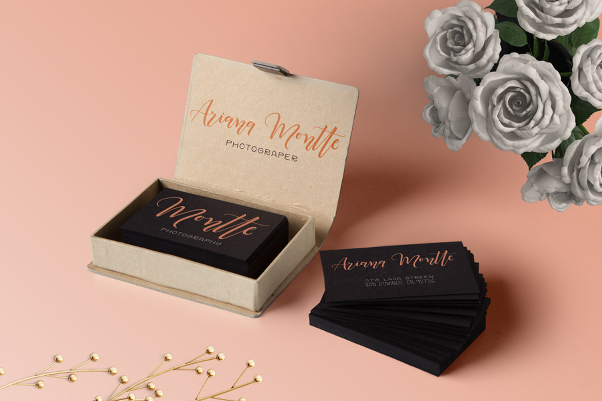 Amapola script font preview 6