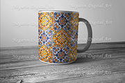 Spanish Azulejo Pattern Tile V2, a Pattern Graphic by Negarin Digital Art (Thumbnail 6 of 8)