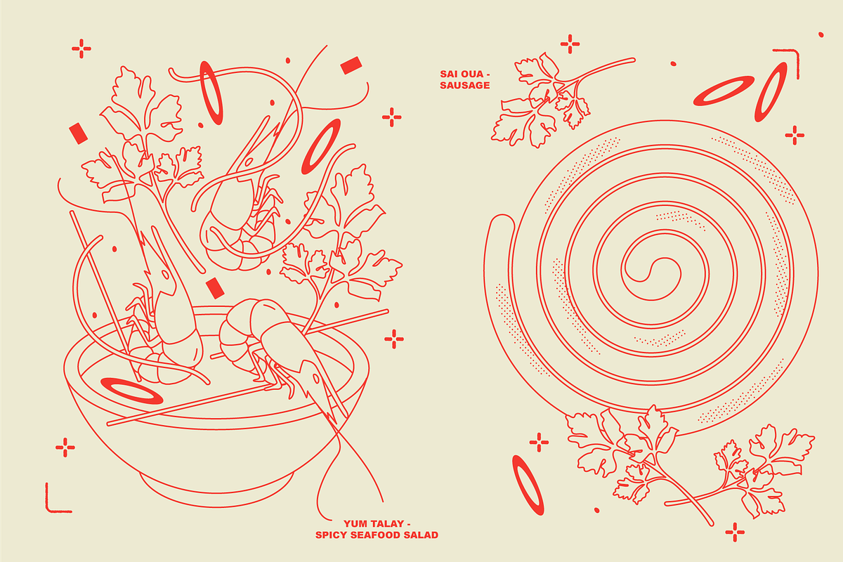 Thai Food Vector Illustrations, a Food Illustration by TheFoodAtlas (Photo 4 of 19)