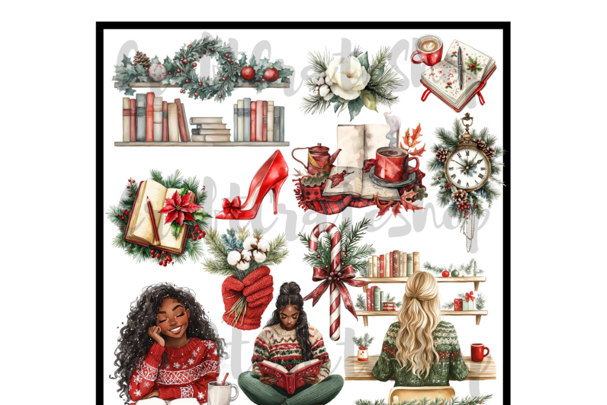 Christmas Planner Clipart, an Illustration by CraftCrateShop (Photo 6 of 7)