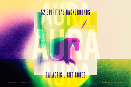 AURA–Spiritual Galactic Backgrounds, a Background Graphic by DigARTbyHavroshka