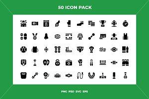 Boxing icons, an Outline Icon by Wencory