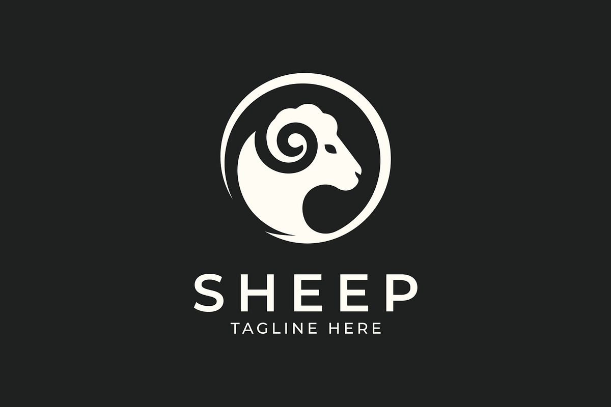 Elegant Sheep and Lamb Logo, a Branding & Logo Template by Signatoro