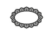 Vintage Lace Oval Frame Bundle, an Illustration by yasushie (Thumbnail 26 of 30)
