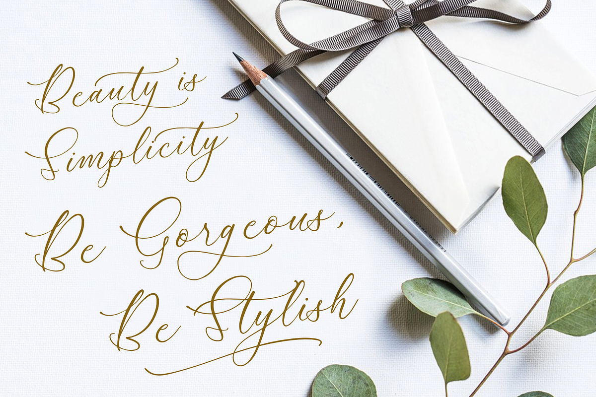 Rumaysa Chambert Luxury Script, a Serif Font by Storytype Studio (Photo 9 of 16)