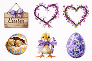Watercolor Easter Clipart, an Illustration by DreamArtGraphic (Thumbnail 2 of 6)