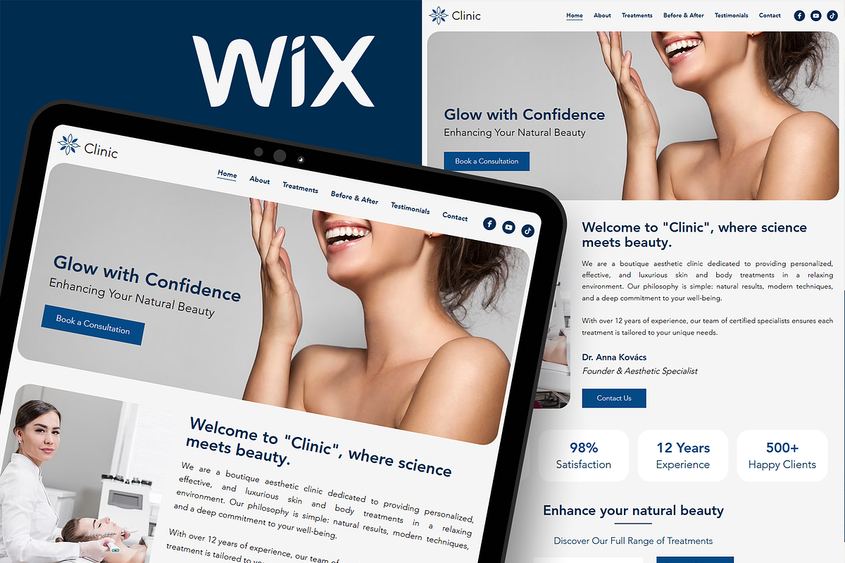 Beauty Clinic Wix Studio Website