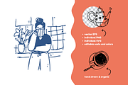 Hand Drawn Breakfast & Tea Clipart, a Decorative Illustration by Heartwarming Art (Thumbnail 5 of 10)