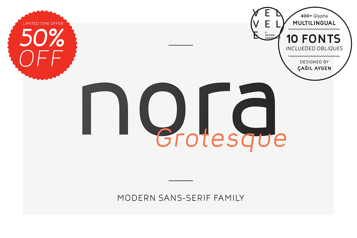 Nora Grotesque (50% OFF)