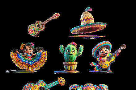 Cinco de Mayo concept - symbols
