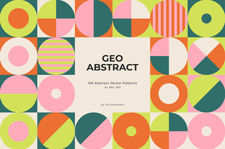 GeoAbstract - 100 Vector Patterns