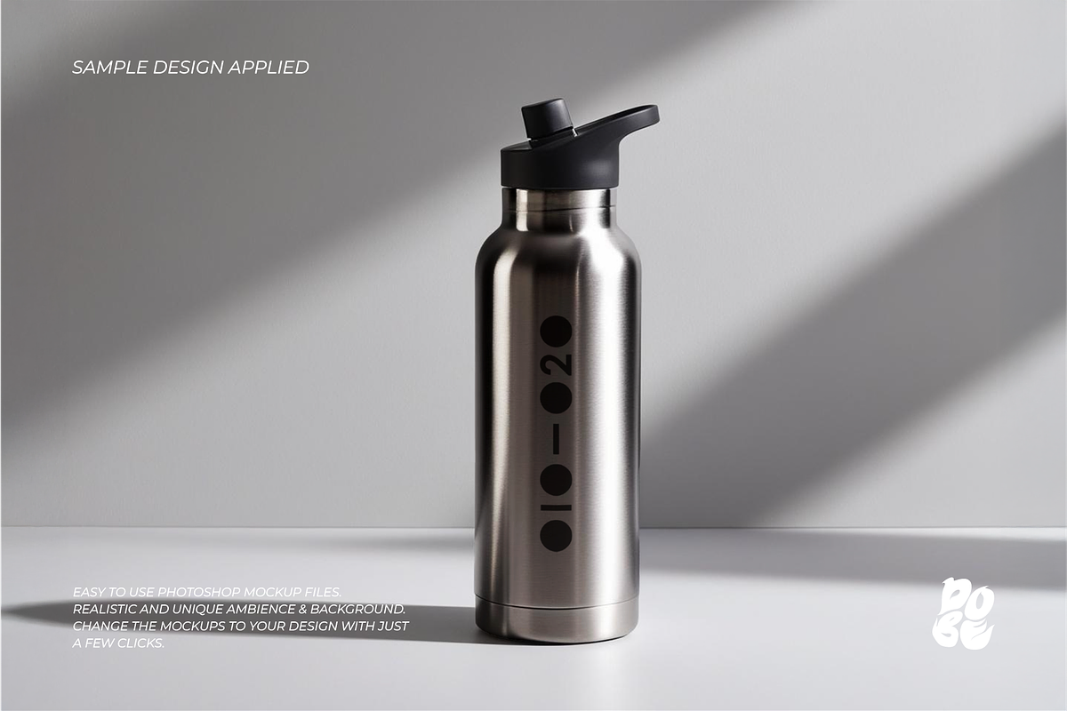 Stainless Steel Tumbler Mockup, a Cups & Container Mockup by DOBE Studio (Photo 5 of 6)