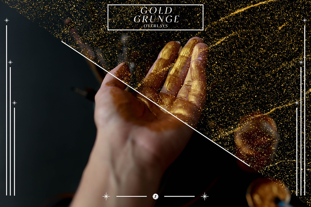 Gold Grunge Overlays, a Texture Graphic by Freezerondigital (Photo 5 of 11)